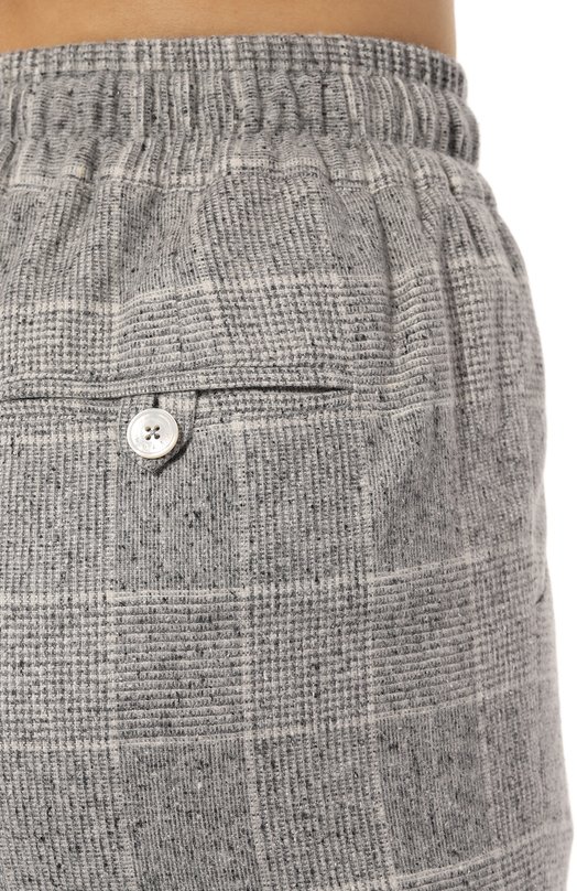 Брюки из шелка и шерсти Kiton D53116K0541E02 Серый  D53116K0541E02 Фото 5