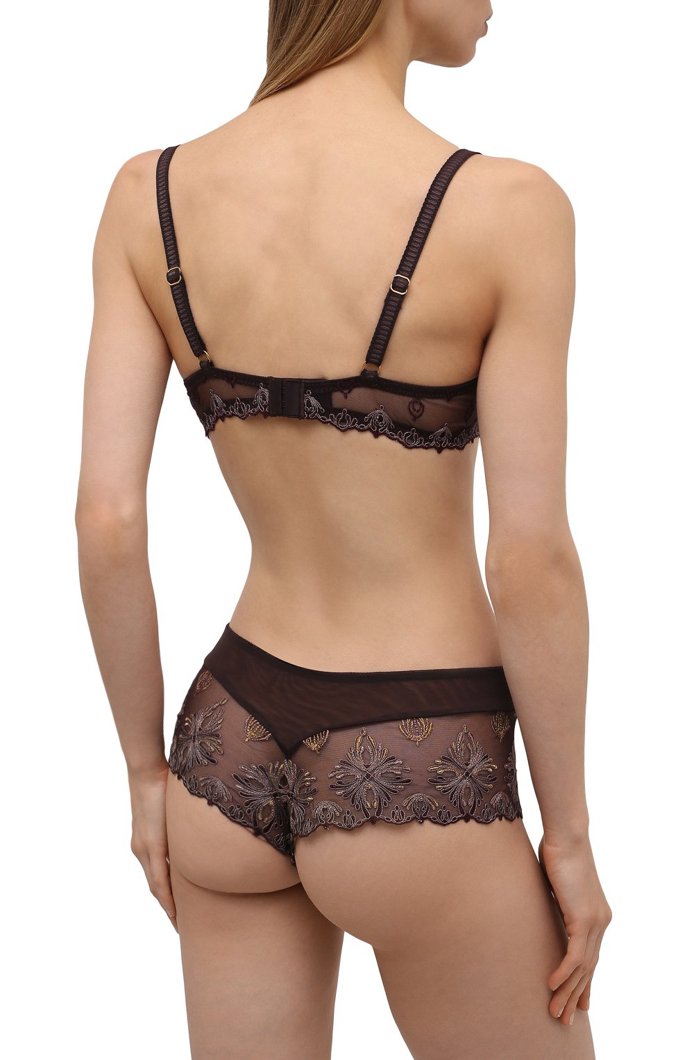Бюстгальтер-балконет CHANTELLE коричневого цвета по цене 16950 руб., арт. C26050, фото 3 Бюстгальтер-балконет CHANTELLE, арт. C26050, фото 3