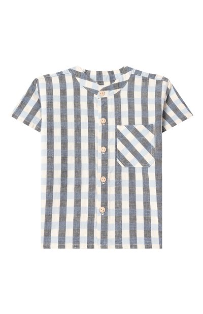 Рубашка из хлопка и льна SANETTA, арт. 902448