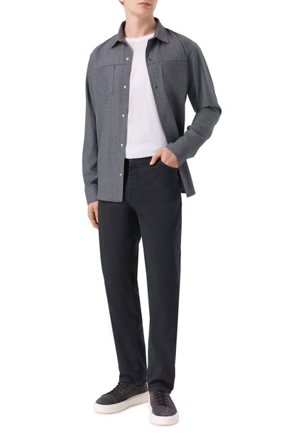 Кашемировая рубашка MARCO PESCAROLO, арт. ZEUS/5243, фото 2