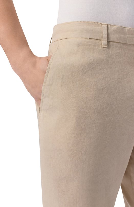 Шорты изо льна и хлопка Bogner 18097335 Бежевый  18097335 Фото 5