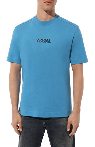 Хлопковая футболка ZEGNA, арт. UD364A7/D777, фото 3