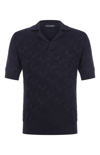 Мужская шелковое поло DOLCE & GABBANA, арт. GXZ56Z/JBSLG