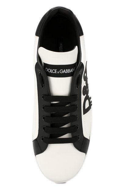 Кожаные кеды portofino DOLCE & GABBANA, арт. CS1570/AA721, фото 5