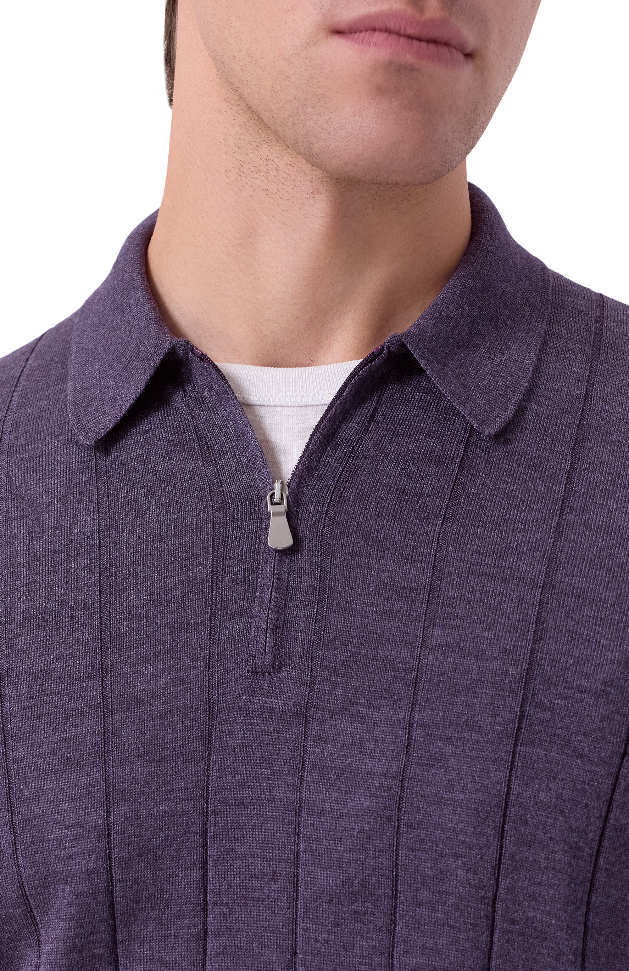 Поло из шерсти и шелка GRAN SASSO, арт. 57137/13118, фото 5