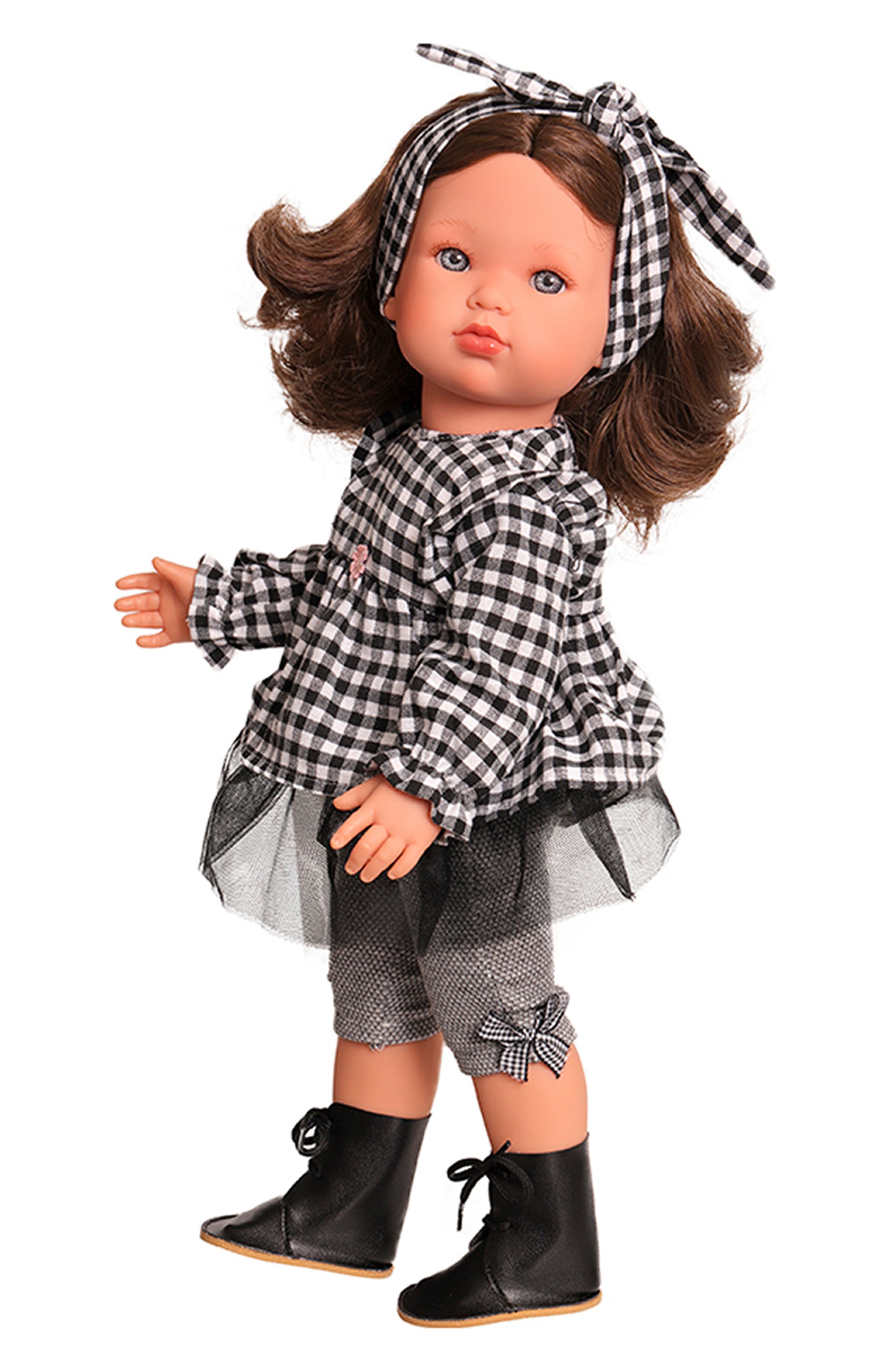 Кукла белла ANTONIO JUAN черно-белого цвета по цене 18820 руб., арт. 28224, фото 2 Кукла белла ANTONIO JUAN, арт. 28224, фото 2