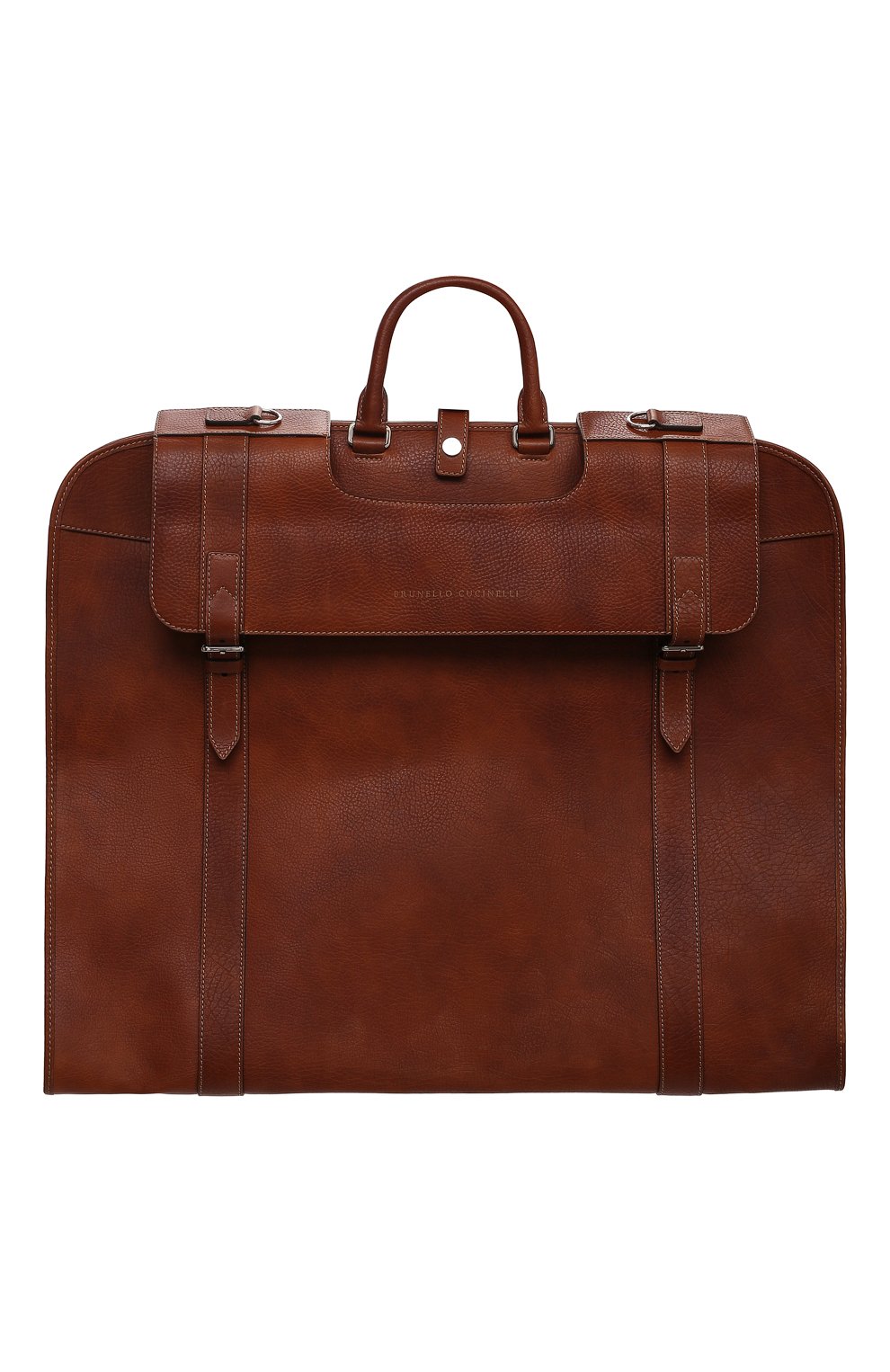 Кожаный кофр BRUNELLO CUCINELLI коричневого цвета по цене 345500 руб., арт. MBZIU351, фото 1 Кожаный кофр BRUNELLO CUCINELLI, арт. MBZIU351, фото 1