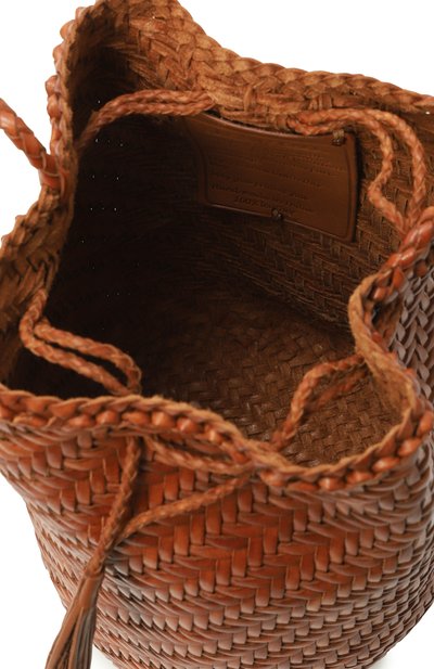 Сумка pompom double jump DRAGON DIFFUSION коричневого цвета по цене 39200 руб., арт. 8838, фото 5 Сумка pompom double jump DRAGON DIFFUSION, арт. 8838, фото 5