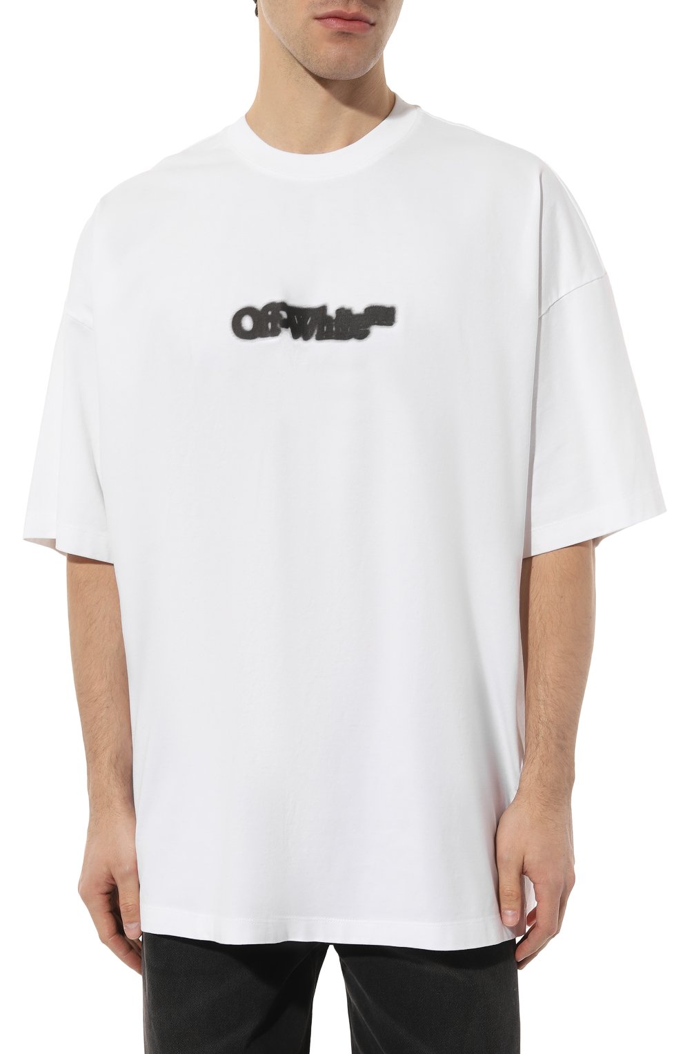 Хлопковая футболка OFF-WHITE, арт. 0MAA161F23JER002, фото 3
