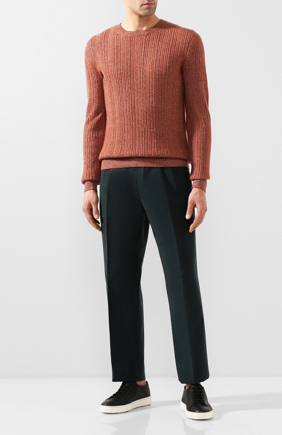 Кожаные кеды SANTONI, арт. MBCN20440BARCMIFN01, фото 2