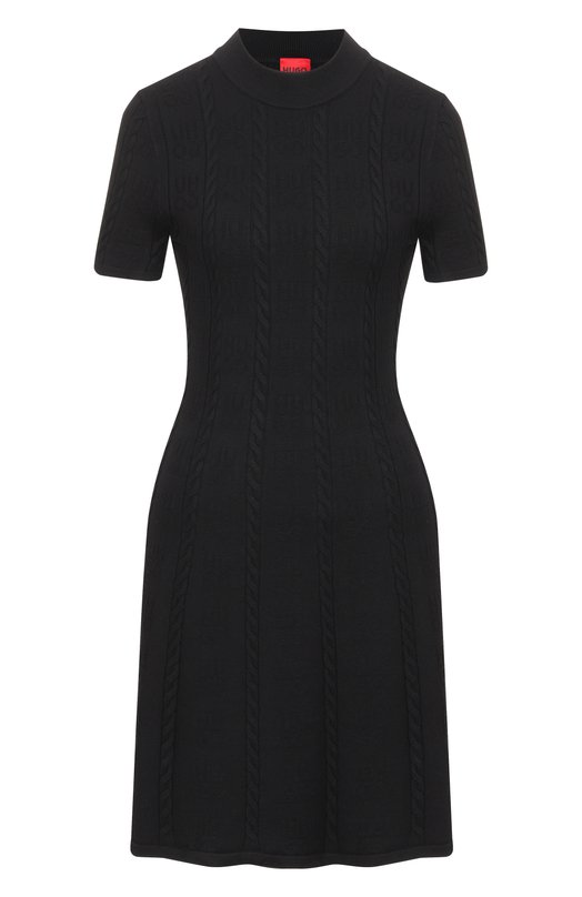 Платье из вискозы HUGO 50554080 Чёрный 50554080