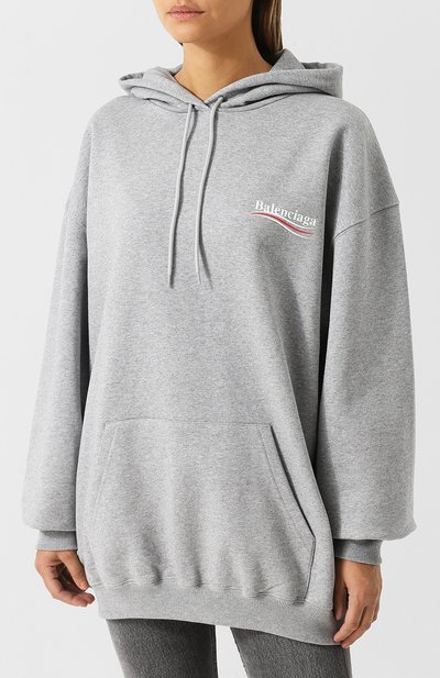 Хлопковая толстовка свободного кроя с капюшоном BALENCIAGA, арт. 528350/TBV14, фото 3
