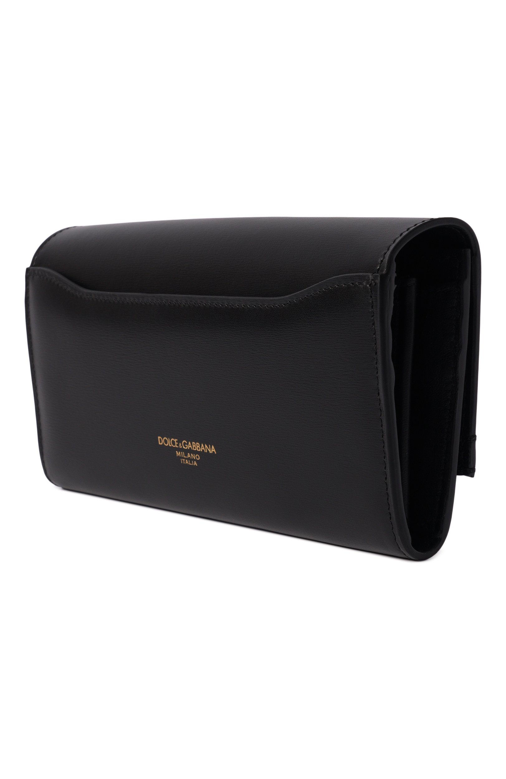 Кожаный кошелек DOLCE & GABBANA черного цвета по цене 131000 руб., арт. BI3507/A3G19, фото 2 Кожаный кошелек DOLCE & GABBANA, арт. BI3507/A3G19, фото 2