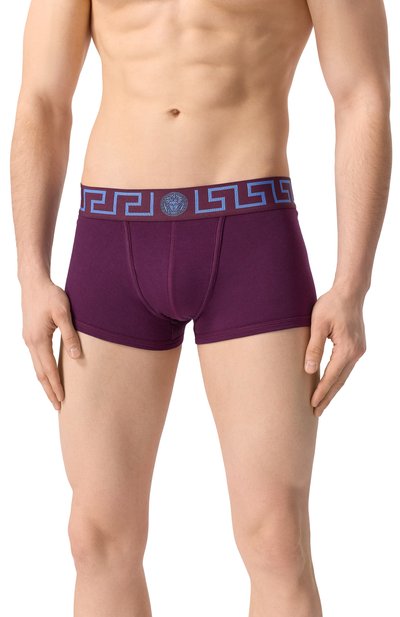 Хлопковые боксеры VERSACE малинового цвета по цене 9990 руб., арт. AU10026/1A10011, фото 2 Хлопковые боксеры VERSACE, арт. AU10026/1A10011, фото 2