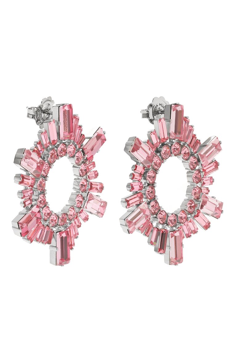 Женские серьги AMINA MUADDI розового цвета, арт. MINI BEGUM EARRINGS | Фото 3 (Региональные ограничения белый список (Axapta Mercury): Не проставлено; Нос: Не проставлено; Материал: Металл)