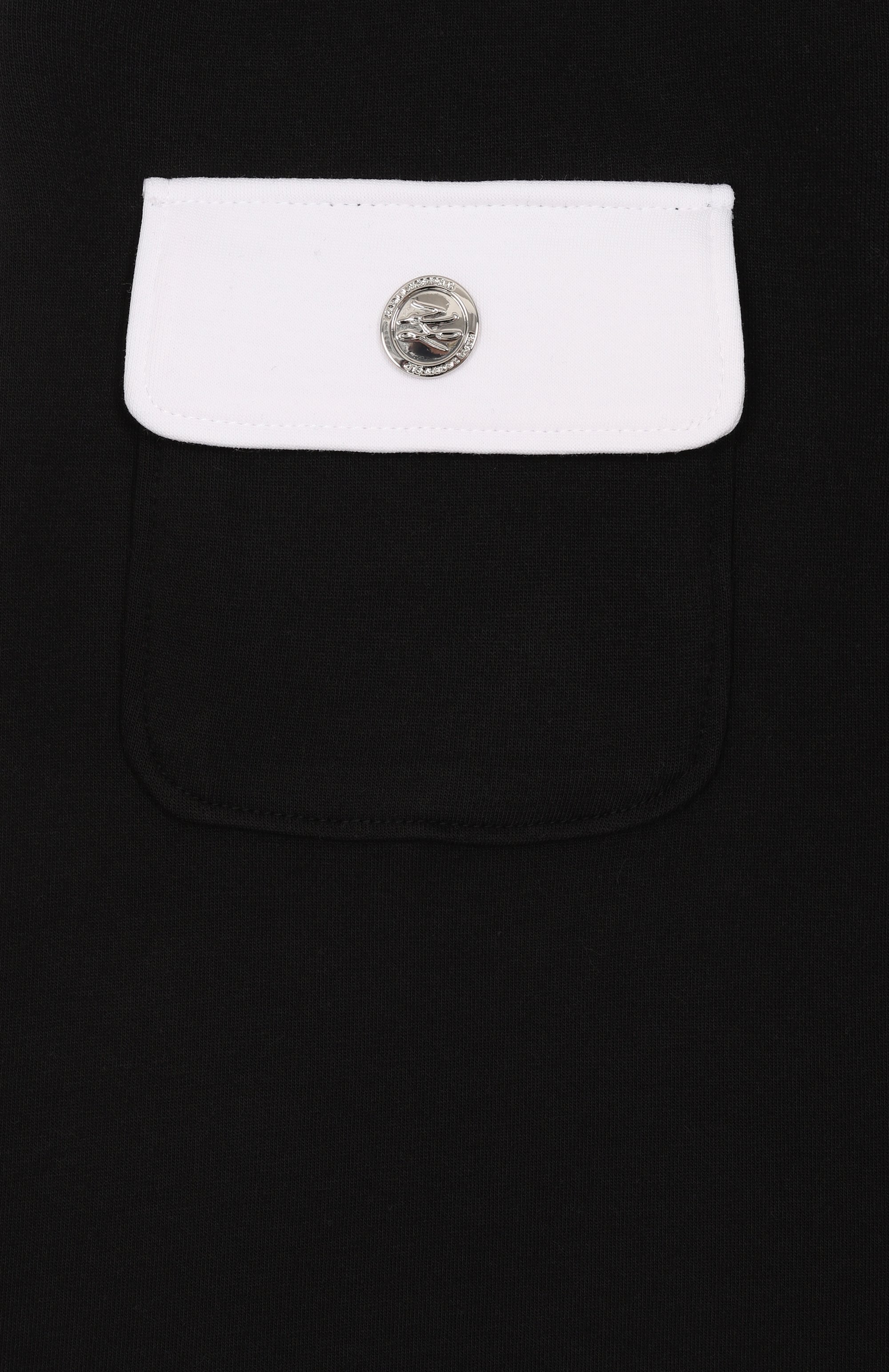 Хлопковая юбка KARL LAGERFELD KIDS черно-белого цвета по цене 16520 руб., арт. Z31115, фото 3 Хлопковая юбка KARL LAGERFELD KIDS, арт. Z31115, фото 3