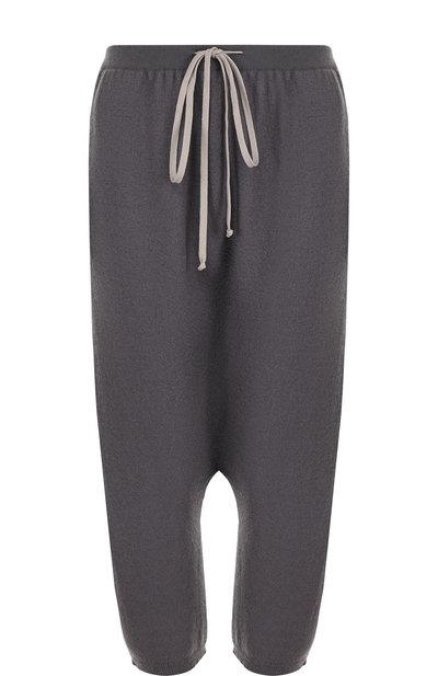 Женские кашемировые брюки с заниженной линией шага RICK OWENS, арт. RP18S8616/WSB