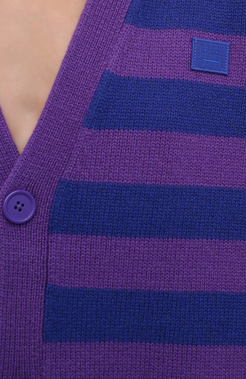 Шерстяной кардиган ACNE STUDIOS фиолетового цвета по цене 31500 руб., арт. C60039/W, фото 5 Шерстяной кардиган ACNE STUDIOS, арт. C60039/W, фото 5
