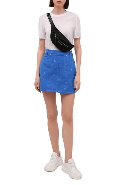 Джинсовая юбка KENZO голубого цвета по цене 33450 руб., арт. FC52DJ2599T5, фото 2 Джинсовая юбка KENZO, арт. FC52DJ2599T5, фото 2