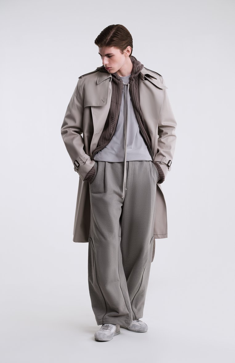 Мужские комбинированные кеды siru ANN DEMEULEMEESTER серого цвета, арт. B0012585/FA629 | Фото 8 (Материал внутренний: Натуральная кожа; Материал внешний: Текстиль, Натуральная кожа; Подошва: Плоская; Кросс-КТ: Низкие; Материал утеплителя: Без утеплителя; Стили: Классический; Автоматизация состава: Проставлено; Автоматизация ТО: Проставлено)