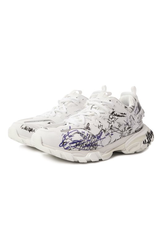 Текстильные кроссовки Track Balenciaga 542436/WTKAU Белый 542436/WTKAU