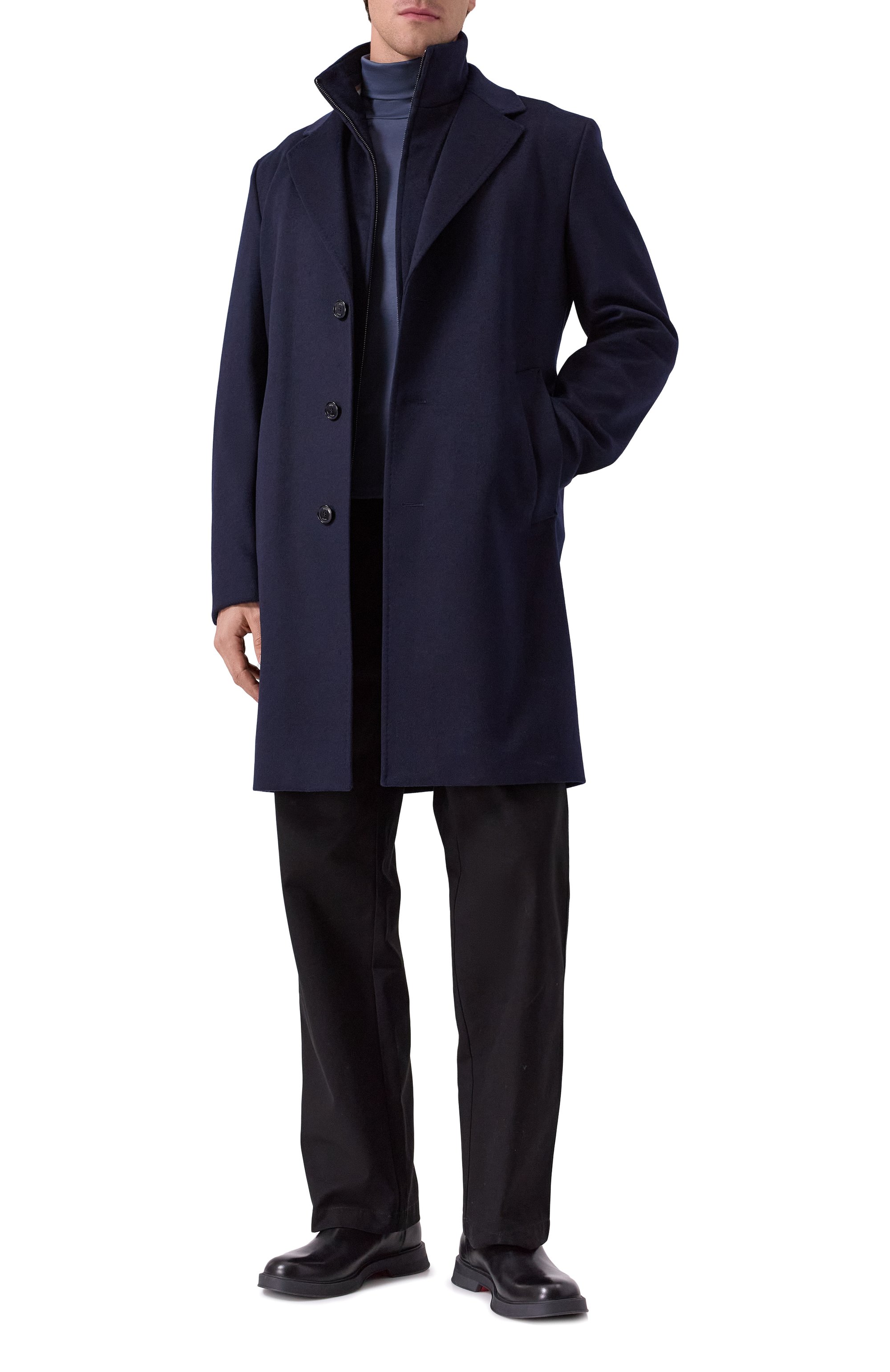 Пальто из шерсти и кашемира BOSS, арт. 50551085, фото 2