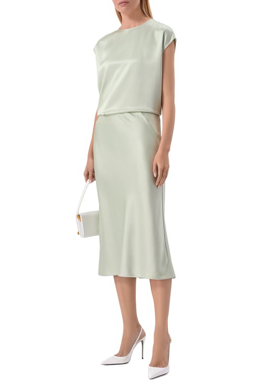 Атласный топ MVST M26.2PW.B033/F096 D0UBLE SATIN Зелёный  M26.2PW.B033/F096 D0UBLE SATIN Фото 2