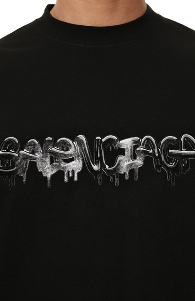 Хлопковая футболка BALENCIAGA, арт. 612966/TLVF1, фото 5