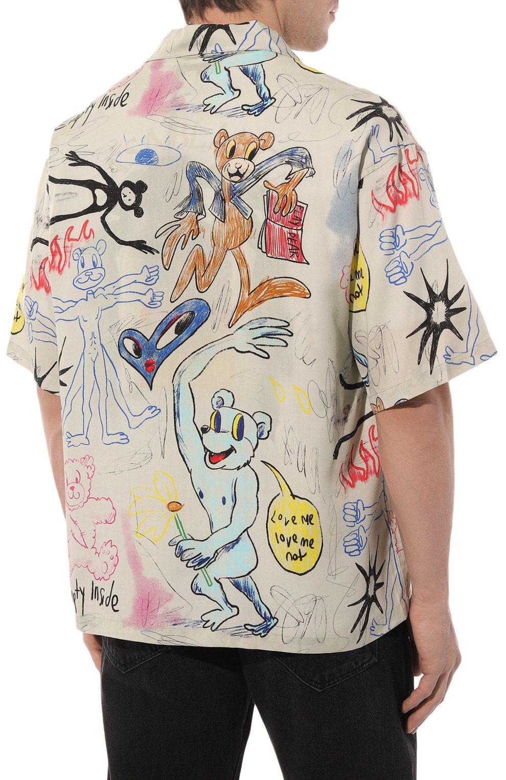 Рубашка из вискозы DOMREBEL, арт. SCRIBBLE/CAMP SHIRT, фото 4