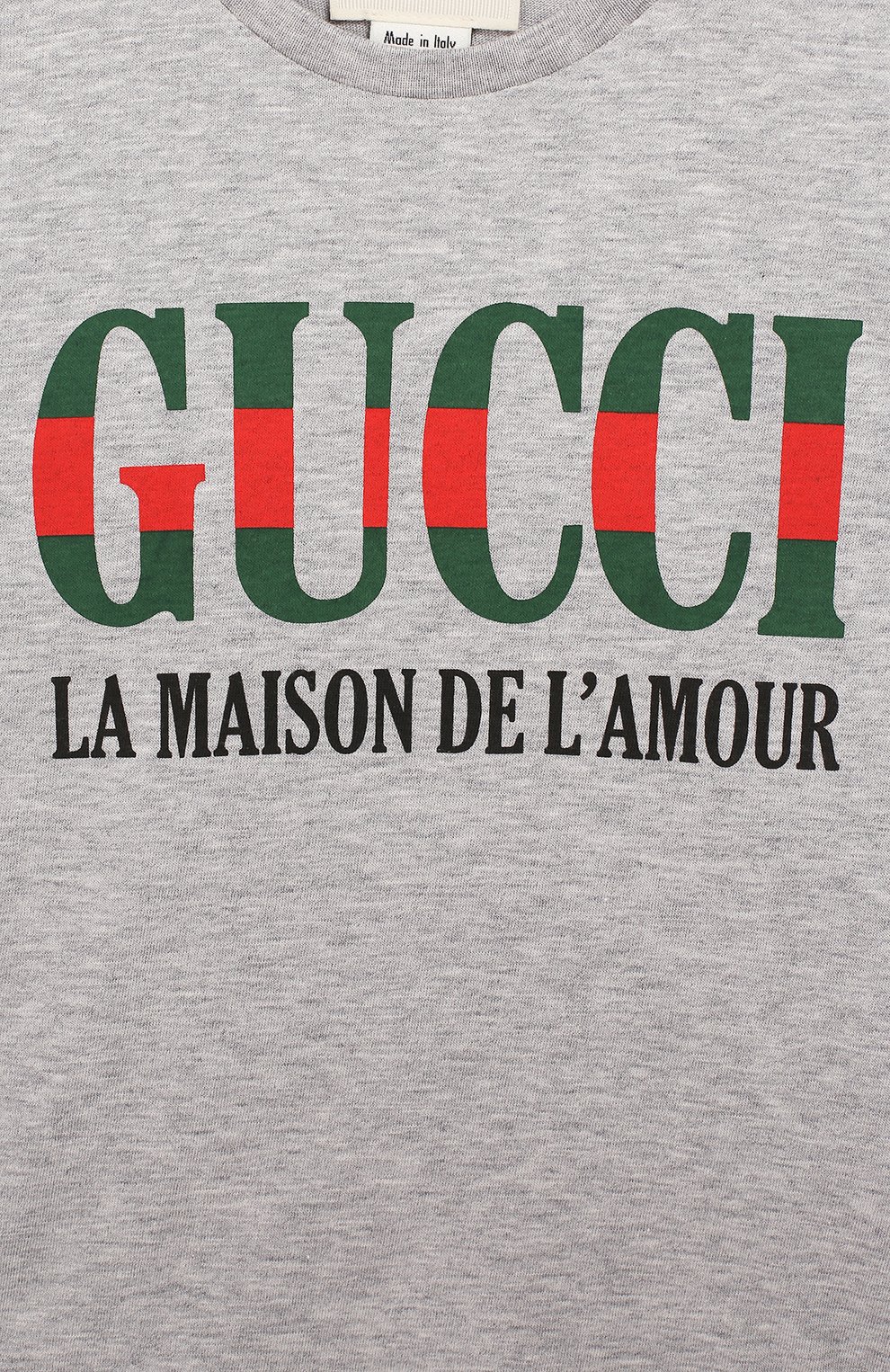 Хлопковая футболка с надписью GUCCI, арт. 526659/X3074, фото 3