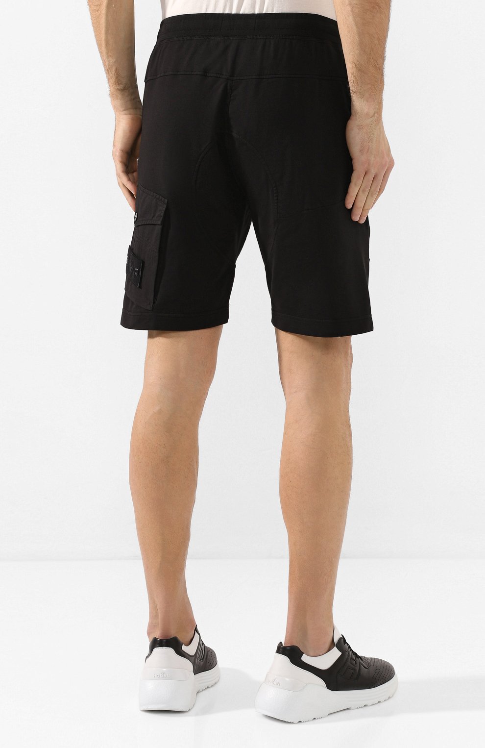 Хлопковые шорты STONE ISLAND, арт. 7215650F3, фото 4