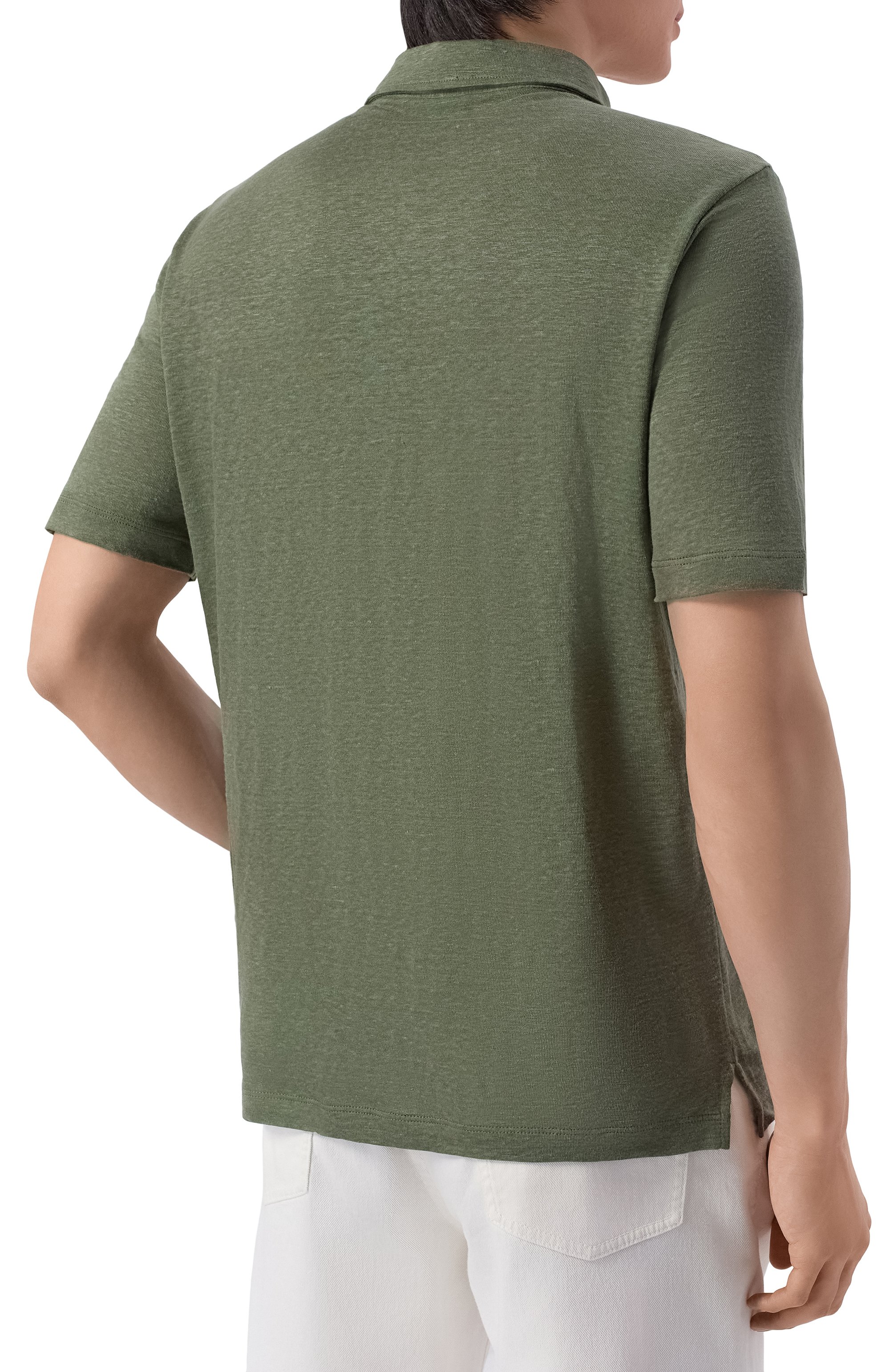 Льняное поло GIORGIO ARMANI, арт. 3RSF80/SJJMZ, фото 4