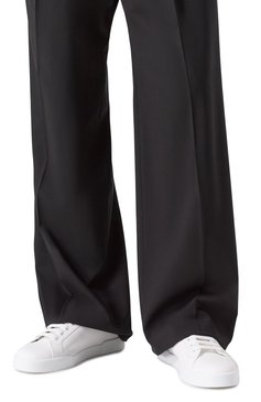 Мужские кожаные кеды strobel portofino light DOLCE & GABBANA белого цвета, арт. CS2324/AV066 | Фото 3 (Подошва: Плоская; Материал внешний: Натуральная кожа; Материал внутренний: Натуральная кожа; Материал утеплителя: Без утеплителя; Стили: Классический; Кросс-КТ: Низкие)