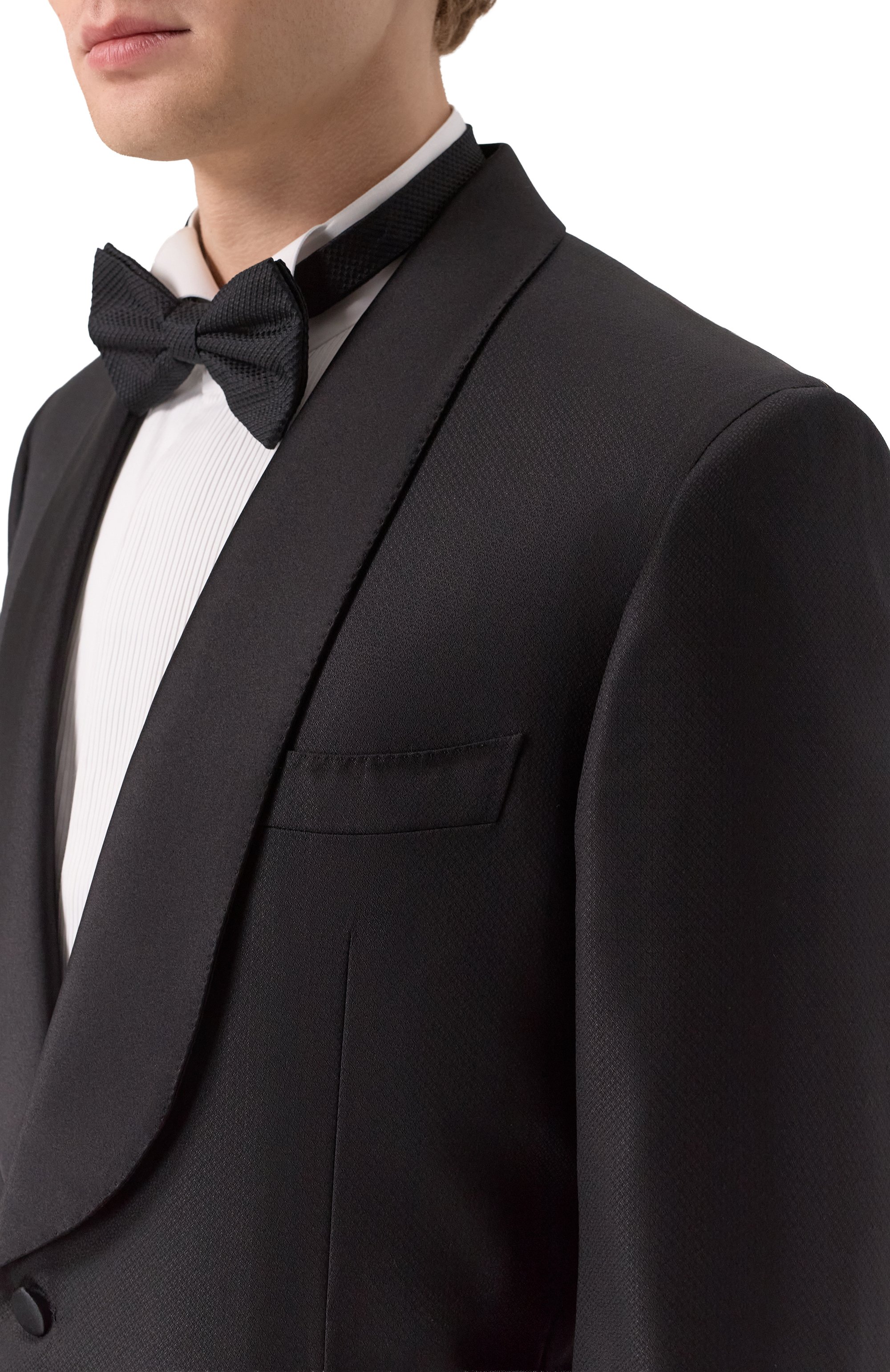 Смокинг из шерсти и шелка ZILLI, арт. PTU005M024780079F, фото 5