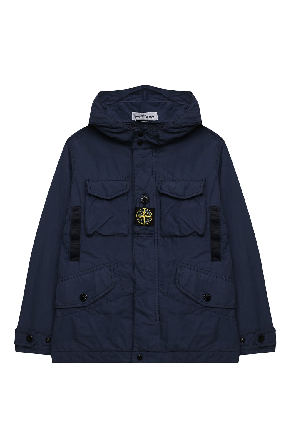 Ветровка STONE ISLAND темно-синего цвета по цене 43200 руб., арт. 761640330/14, фото 1 Ветровка STONE ISLAND, арт. 761640330/14, фото 1