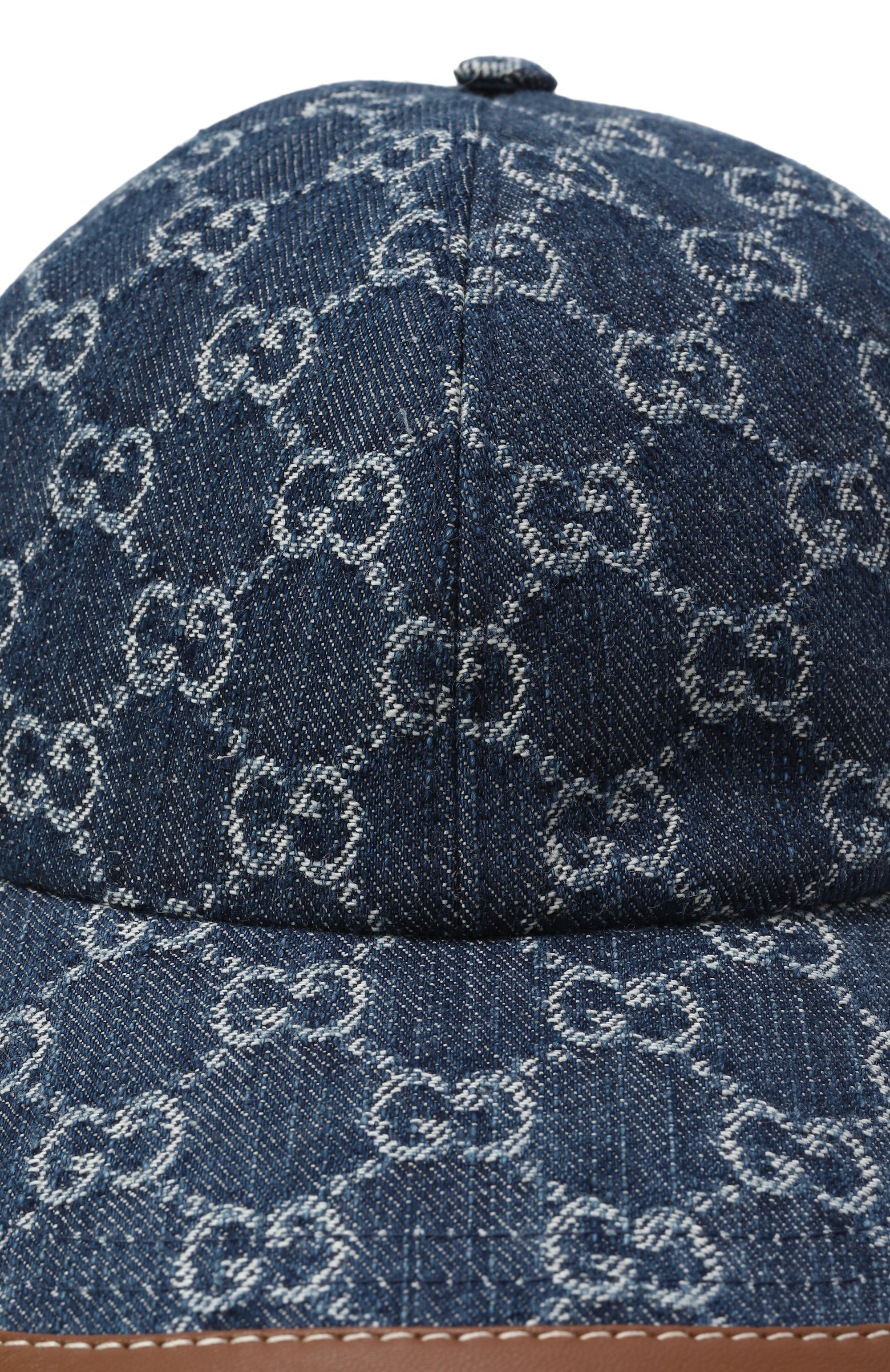 Хлопковая бейсболка GUCCI синего цвета по цене 82950 руб., арт. 816450/3HA7U, фото 3 Хлопковая бейсболка GUCCI, арт. 816450/3HA7U, фото 3