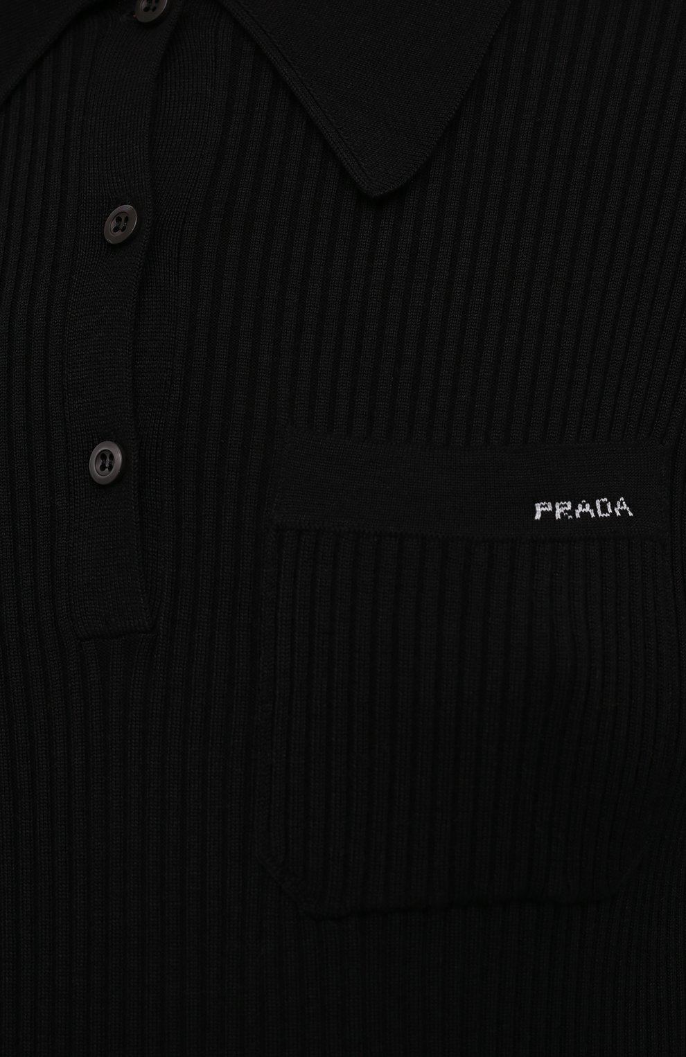 Поло из шерсти и шелка PRADA, арт. P24D1H-1XA3-F0002-202, фото 5