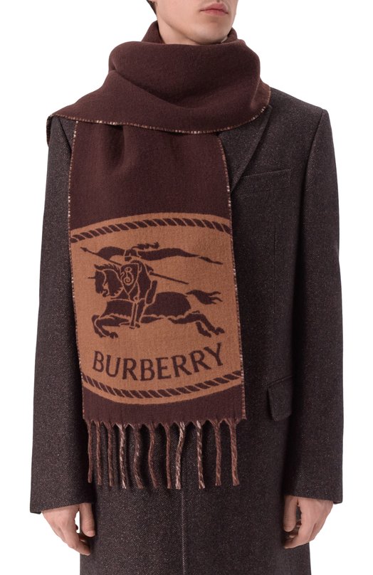 Кашемировый шарф Burberry 8112977 Коричневый  8112977 Фото 2