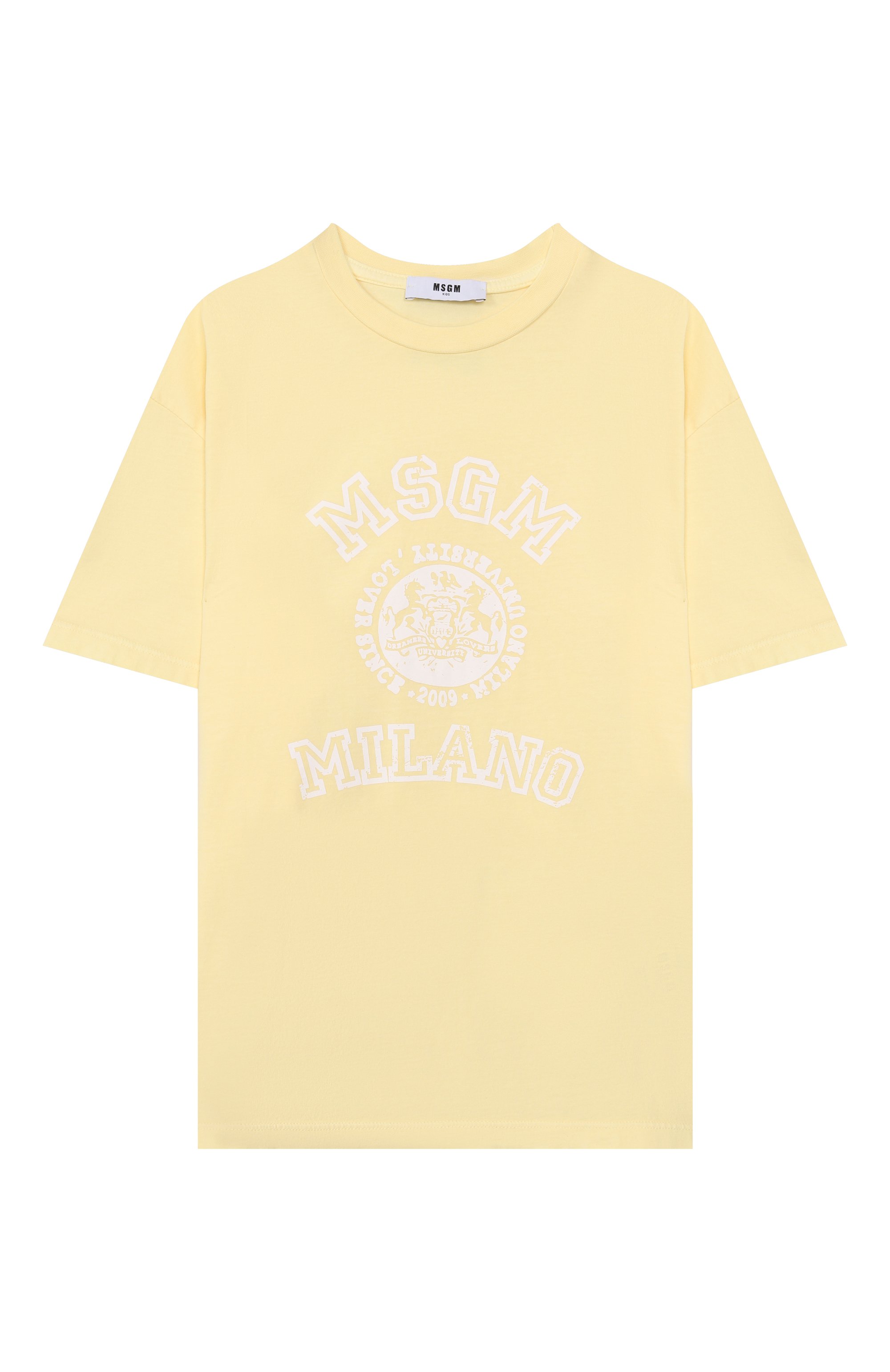 Хлопковая футболка MSGM KIDS, арт. S6MSJUTH059, фото 1