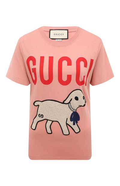 Хлопковая футболка GUCCI, арт. 580762 XJBSX, фо то 1