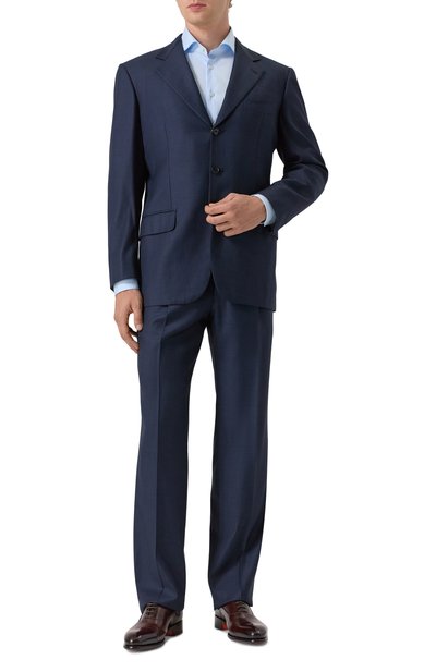 Мужской костюм из хлопка и льна LORO PIANA, арт. FAB 5769