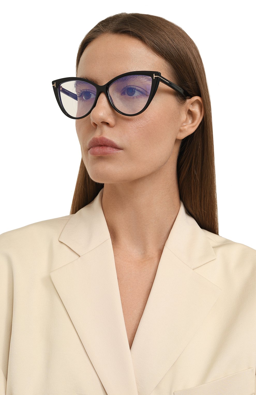 Оправа TOM FORD черного цвета по цене 41300 руб., арт. TF5843-B 001, фото 2 Оправа TOM FORD, арт. TF5843-B 001, фото 2