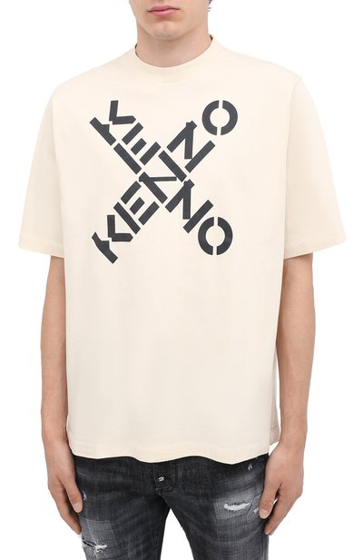 Хлопковая футболка kenzo sport KENZO, арт. FA65TS5024SJ, фото 3
