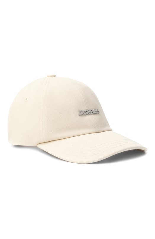 Хлопковая бейсболка Jacquemus 25EACU00670/AW00092 Кремовый 25EACU00670/AW00092