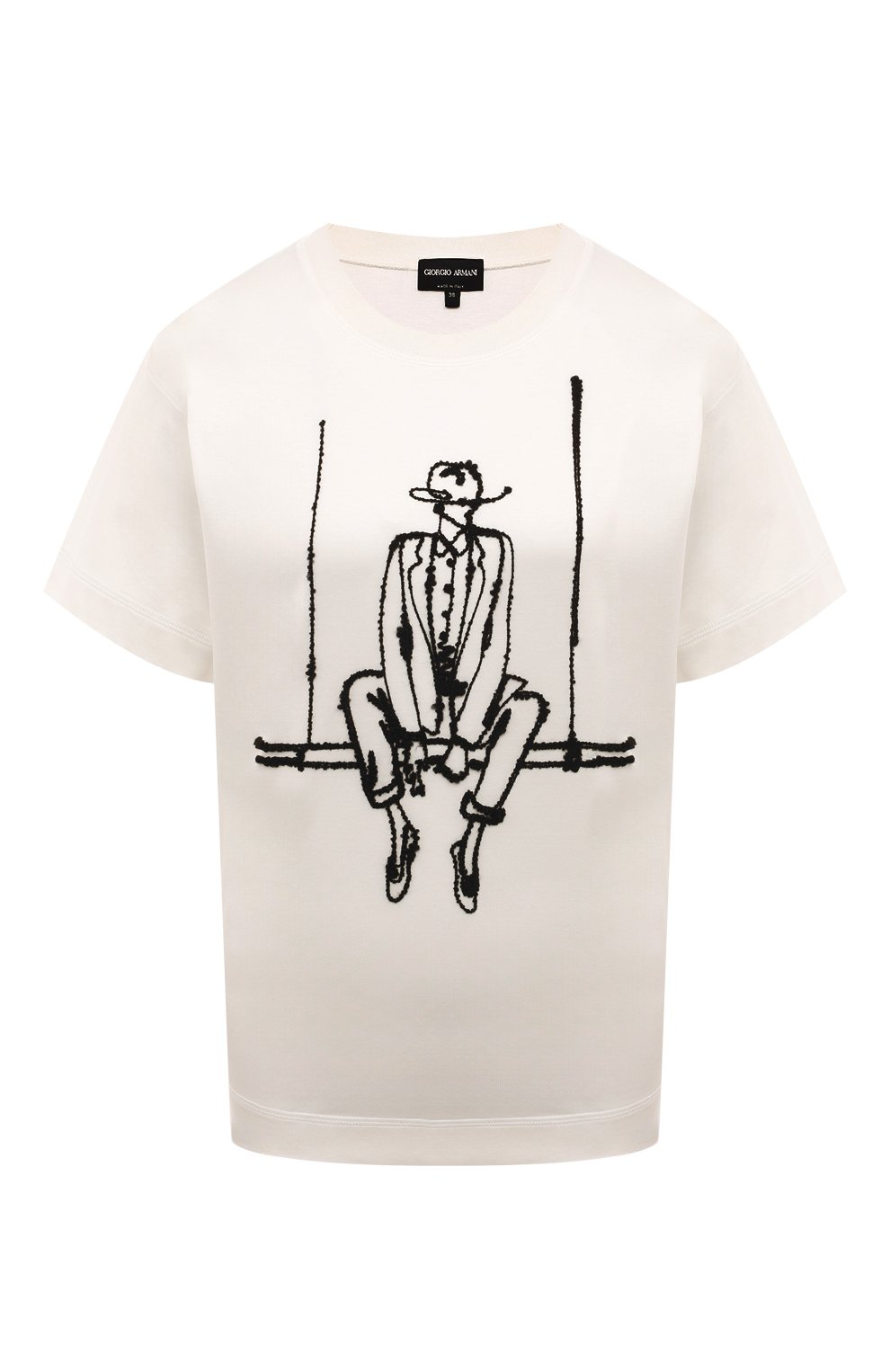 Хлопковая футболка GIORGIO ARMANI, арт. 6DAM66/AJVIZ, фото 1