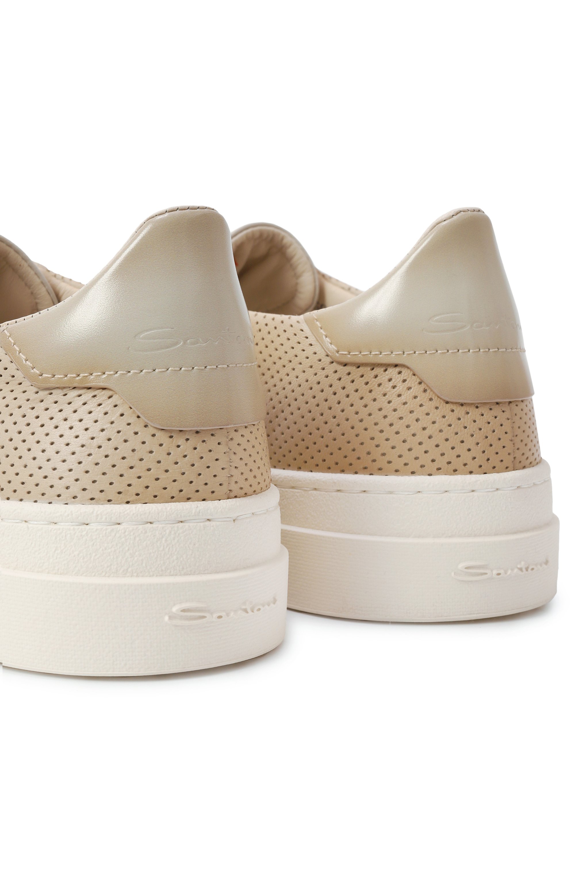 Кожаные кеды double buckle SANTONI, арт. MBGG22068PNNTFG0, фото 7