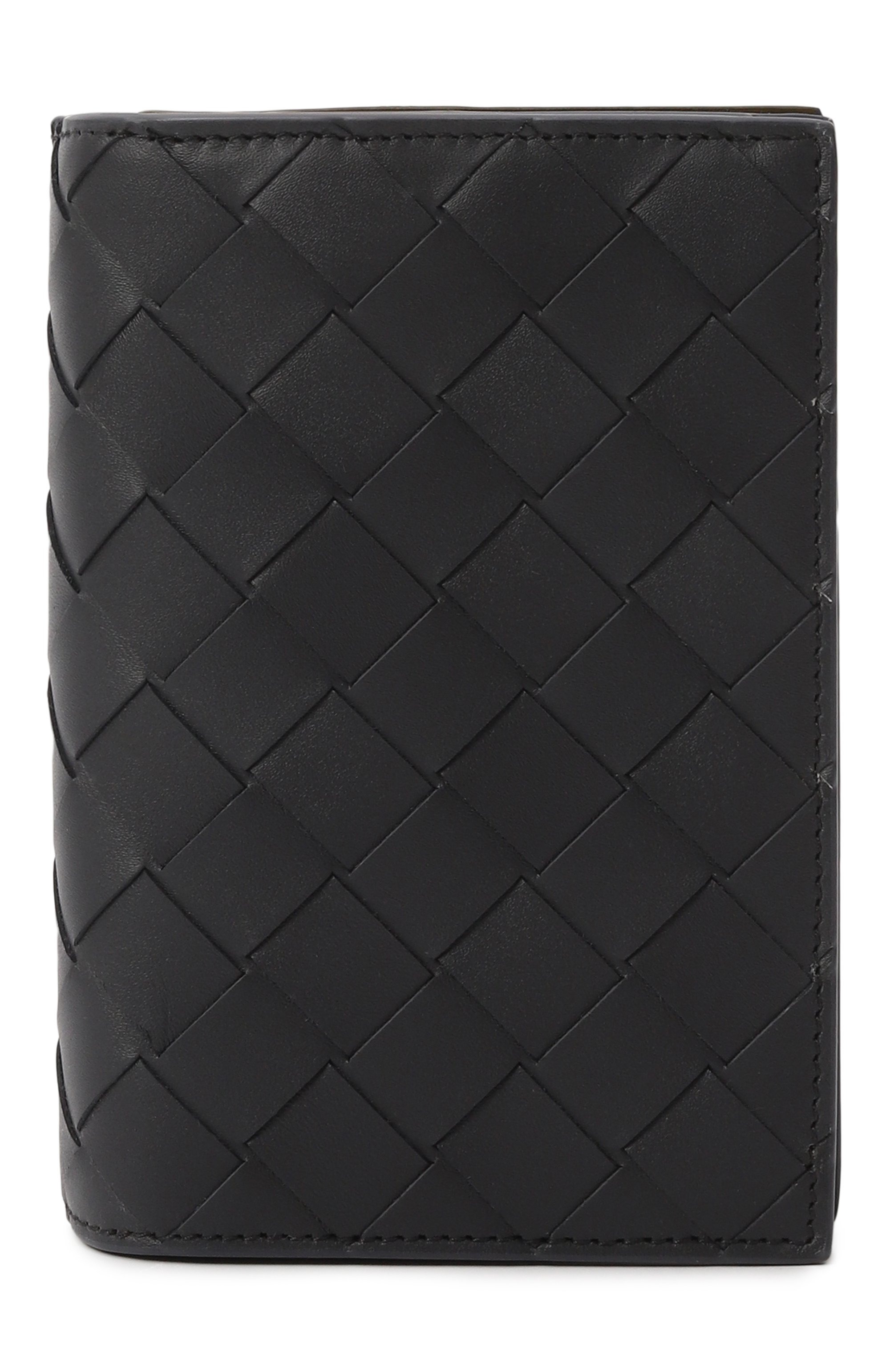 Кожаное портмоне BOTTEGA VENETA темно-синего цвета по цене 94600 руб., арт. 796958 VCPQ5, фото 1 Кожаное портмоне BOTTEGA VENETA, арт. 796958 VCPQ5, фото 1