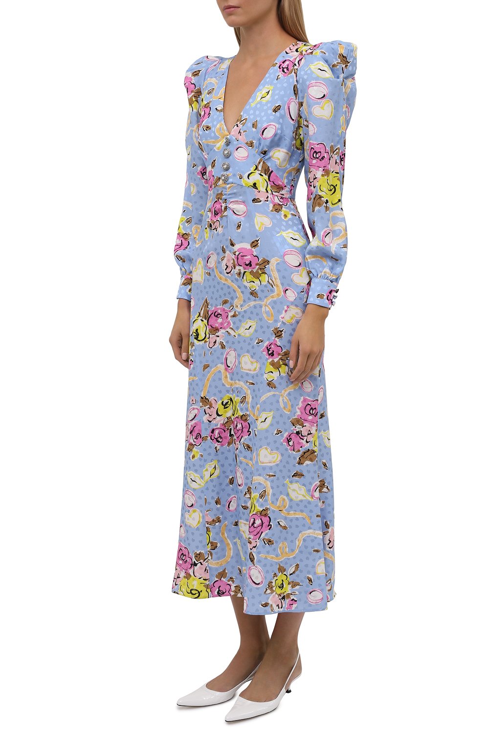 Шелковое платье ALESSANDRA RICH, арт. FAB2491-F3166, фото 3