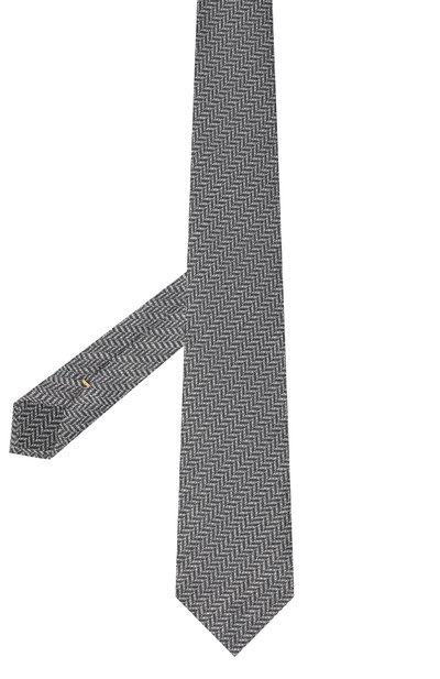 Галстук из шелка и кашемира CANALI серого цвета по цене 27650 руб., арт. 70/HX02934, фото 2 Галстук из шелка и кашемира CANALI, арт. 70/HX02934, фото 2