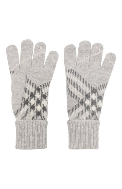 Кашемировые перчатки BURBERRY серого цвета по цене 38500 руб., арт. 8132901, фото 2 Кашемировые перчатки BURBERRY, арт. 8132901, фото 2